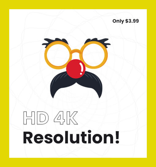 HD 4k resolution! only $3.99